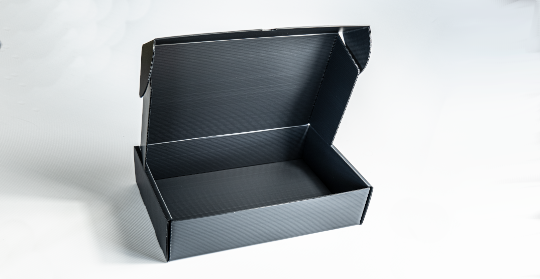 Mehrweg Versandbox Multiversandbox S offen 1075 555 Mehrwegversandbox Multiversandbox S Größe 395 mal 240 mal 95 Millimeter offen