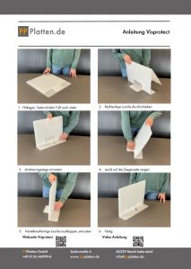Anleitung Aufbau Sichtschutz für Klausuren Visprotect
