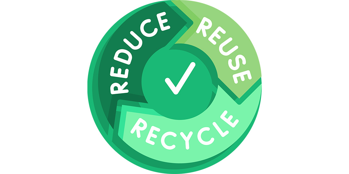 Kreislaufsymbol Reduce Reuse Recycle