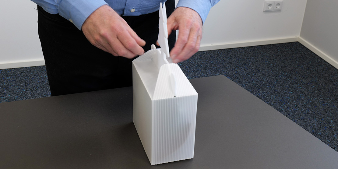 Mehrweg Geschenkverpackung Weihnachten ohne Kleber verschließbar