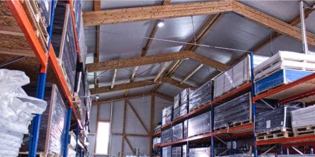 Lager für Hohlkammerplatten aus PP bei der PPPlatten GmbH in Markt Indersdorf