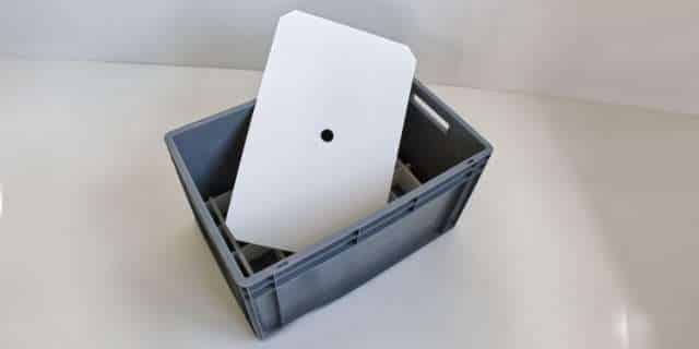 Zwischenlage aus Kunststoff PP für Eurobox 640 320