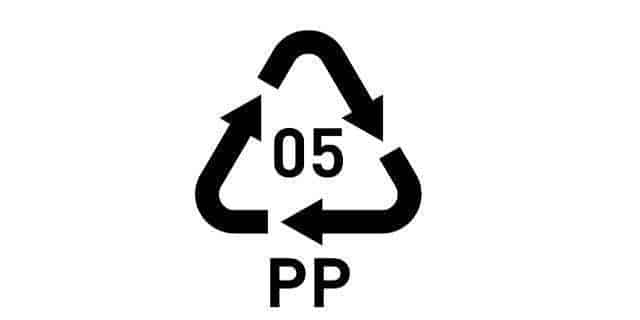 Recyclingsymbol PP Kunststoff