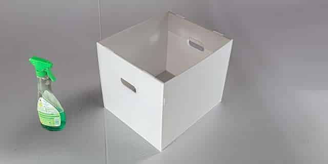 Kallax Box aus Kunststoff weiß durchscheinend abwischbar
