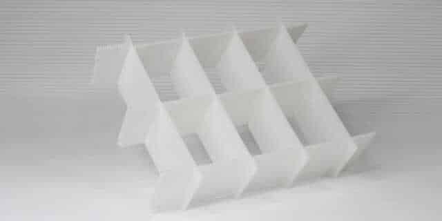 Kunststoffgefache weiss mit Blindfächern