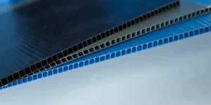 Stegplatten aus PP Blau Grau Schwarz 1110 555