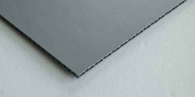 Platte für Laderaumverkleidung grau 4mm glatte Oberfläche