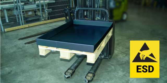 ESD Tray in Palettengröße Europalette