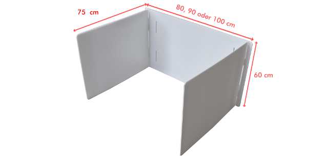 Visprotect Modular bemaßt
